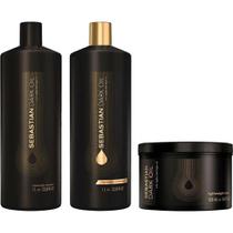 Shampoo e Condicionador Sebastian Dark Oil 1L + Máscara 500ML foto principal