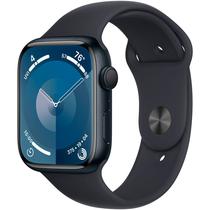 Apple Watch Series 9 de 45MM MR9A3LL/A GPS M/L (Caixa de Aluminio Meia-Noite/Pulseira Esportiva Meia-Noite)(Caixa Feia)