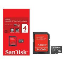 Cartão de Memória Sandisk Micro SDHC 4GB Classe 4 foto 1