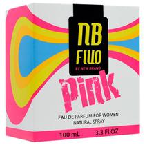 Perfume New Brand Fluo Pink Eau de Parfum Feminino 100ML foto 1