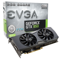 Placa de Vídeo EVGA GeForce GTX950 2GB DDR5 PCI-Express foto principal
