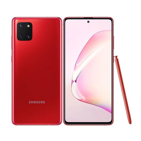 Smartphone Samsung Galaxy Note 10 Lite, Vermelho , Tela 6.7, Câm