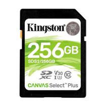 Cartao SD 256GB Kingston SDS2 Canvas C10 100MB .
