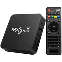 Receptor TV Box MXQ Pro 5G 4K Ultra HD com Wi-Fi 128GB + 8GB de Ram Bivolt - Preto