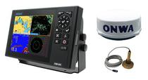 Onwa KM-8X Combo / Sonda Bronze 1KW / Mapas Brasil Navionics Platinum+ / Radar 4KW / Tela 8 Polegadas