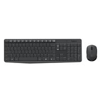 Teclado Kit + Mouse Sem Fio Logitech MK235 - Preto (Espanhol)