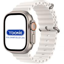 Relogio Smartwatch Yookie T800 Ultra / 49 MM com Bluetooth - Branco