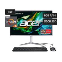All In One Acer Aspire C24-1300-EB32 R5-7250U 2.7GHZ/ 8GB/ 512 SSD/ 23.8" LED FHD/ RJ-45/ W11H