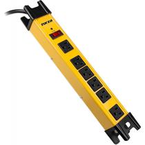 Filtro de Linha com 6 Tomadas Forza FSP-806 Bivolt - Preto/Amarelo