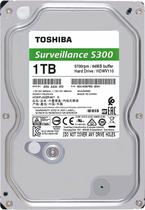HD Interno Toshiba SATA 1TB Surveillance 3.5" S300 (HDWV110UZSVA)