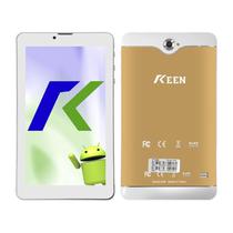 Tablet Keen A88 Dual Sim 32GB / 4GB de 7.0" 2MP / 0.3MP / GPS / Wifi / 4000MAH / Bluetooth / 1080P Full HD / Android 10 - Dourado/ Branco
