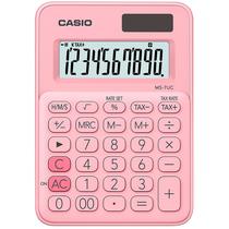 Calculadora Casio MS-7UC-PK - 10 Digitos - Rosa Claro
