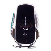Suporte Carregador Wireless para Carro Luo LU-S9 20W - Silver/Preto