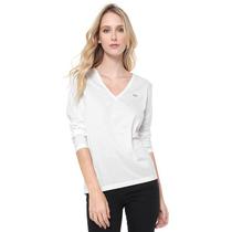 Camiseta Lacoste Feminina TF3821-001 46  Branco