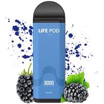 Vape Descartavel Life Pod Eco 8000 Puffs com 50MG Nicotina - Blue Razz