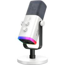 Microfone Gamer Fifine AM8W RGB USB-C/XLR - Branco