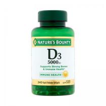 Vitamina D3 5000IU Nature's Bounty 240 Softgels