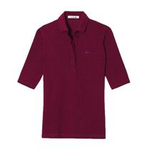 Camiseta Lacoste Polo Feminina PF6763-SVN 38 - Vermelho Vinho