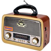 Radio Portatil Mega Star RX2152BT AM/FM Bluetooth - Marrom/Dourado