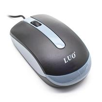 Mouse Optico com Fio USB Luo LU-3039 - Cinza/Preto