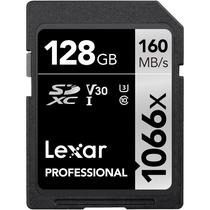 Cartão de Memória SD Lexar Professional 1066X 160-120 MB/s C10 U3 128 GB (LSD1066128G-Bnnnu)