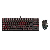 Teclado Kit + Mouse Gamer Redragon Essencial K552 USB RGB - Preto (Espanhol)