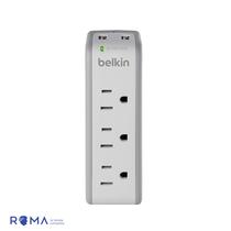 Carregador de Parede Belkin USB Surgeplus 10W Dual-USB+3 Tomadas Protecao Surto 110V Branco - BST300BG