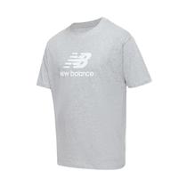 Camiseta New Balance Masculino Stacked Logo s Cinza - MT31541AG