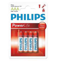 Pilha Alcalina Philips AAA / 4 Unidades - (LR03-P4B/97)