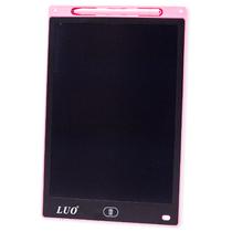 Painel de Escritura Tablet Luo LCD 12" Pulegadas LU-A61 Digital Grafico Eletronico Portatil Placa de Desenho Manuscrito Pad para Criancas Adultos Casa Escola Escritorio - Rosa