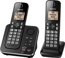 Telefone Panasonic Sem Fio 1.6G KXT-GC362LAB 2 Bases Preto 110V