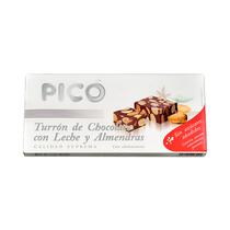 Turron de Chocolate Con Leche Y Almendras Pico Sin Azucar 200GR