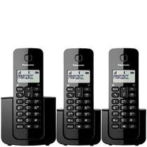 Telefone Sem Fio Panasonic KX-TGB113 com Identificador de Chamadas - Preto