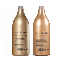 Kit Capilar L'Oreal Serie Expert Cortex Lipidium Absolut Repair Shampoo + Condicionador 1500ML