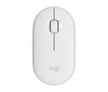 Mouse Logitech Pebble M350 Sem Fio - Branco (910-005770)