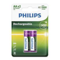 Pilha Recarr. Philips AA 2 PCS R6B2-A245/97 2450MA