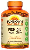 Ant_Sundown Naturals Fish Oil 1000MG/300MG OMEGA-3 (200 Capsulas)