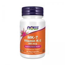 Vitamina K2 (MK-7) Now 100MCG 60 Capsulas Veganas