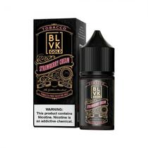 Ant_Essencia Vape BLVK Gold Salt Tobacco Strawberry Cream 35MG 30ML