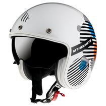 Capacete MT Helmets Le Mans 2 SV Zero A4 - Aberto - Tamanho L - com Oculos Interno - Gloss Pearl Orange