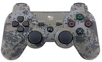Controle Sem Fio Play Game Doubleshock para PS3 - Army Brown