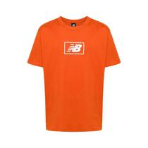 Camiseta New Balance Masculino Stacked Logo XL Naranja - MT33512ROX