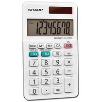 Calculadora Sharp 8-Digit EL-244WB Branco