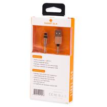 Cabo USB-A/USB-Lightning Smartzla Magnetico 1 Metro / 2.4A / Carregamento Rapido - Dourado