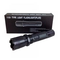 Lanterna Tatica Flashlight (Plus) ZLZ1101 com Maquina de Choque - Recarregavel - Bivolt - Preta