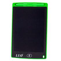 Painel de Escritura Tablet Luo LCD 8.5" Pulegadas LU-A71 Digital Grafico Eletronico Portatil Placa de Desenho Manuscrito Pad para Criancas Adultos Casa Escola Escritorio - Verde