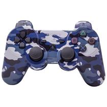 Controle Sem Fio Dualshock 3 para Playstation 3 (PS3) Recarregavel Wireless - Camuflaje Azul
