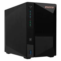 Servidor Nas Storage Asustor AS3302T Realtek RTD1296 de 1.4GHZ / 2GB de Ram / 2 Baias / USB / Lan - Preto