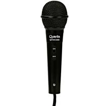 Microfone Dinamico Cardioide Quanta QTMIC200 3 Metros - Preto