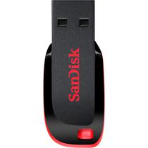 Pen Drive Sandisk Cruzer Blade Z50 SDCZ50-128G - 128GB - Preto e Vermelho